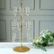 33" Gold 3-Tier Metal Wine GLASS STAND Champagne Flute Holder Tree Party Events